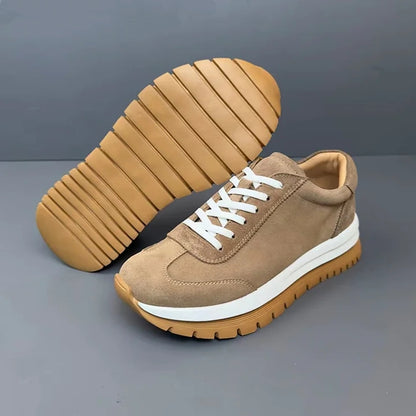 Handmade Soft Leather Exfoliating Sneakers