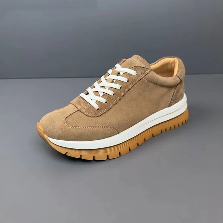 Handmade Soft Leather Exfoliating Sneakers