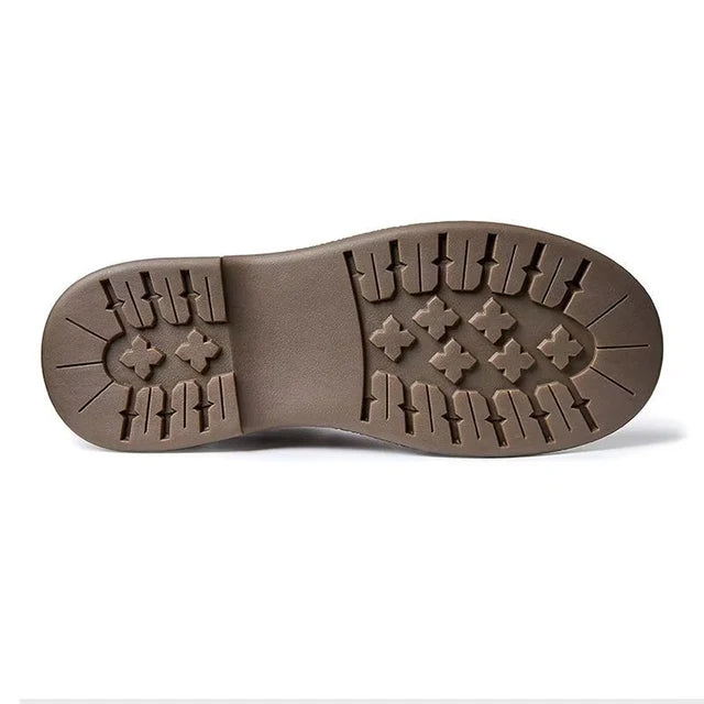 Handmade Retro British Style Low-top Cowhide Shoes