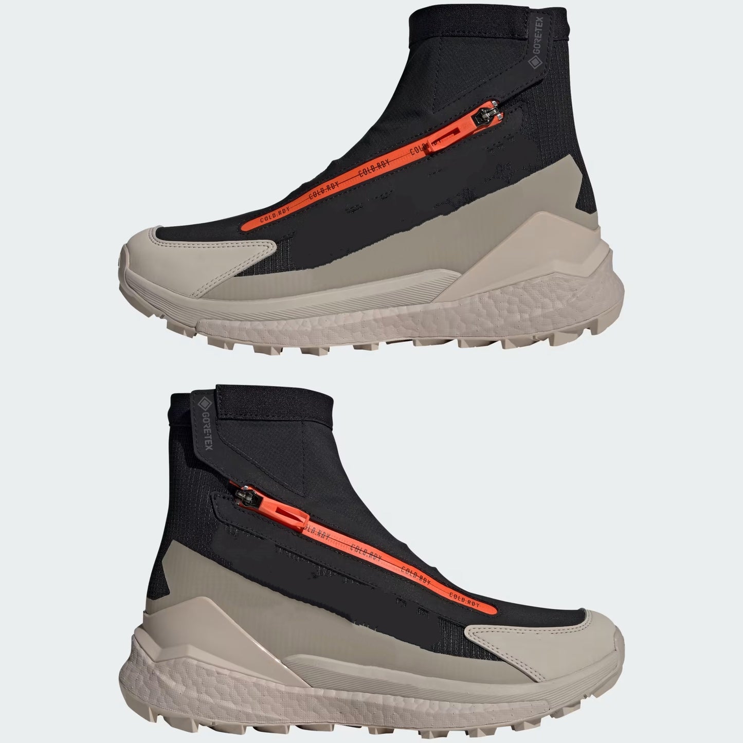 Beige Cushioned Hiking Shoes