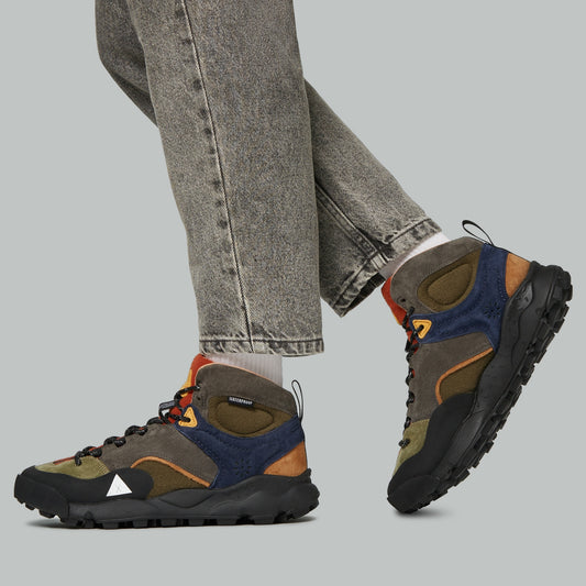 Suede And Technical Fabric Sneakers