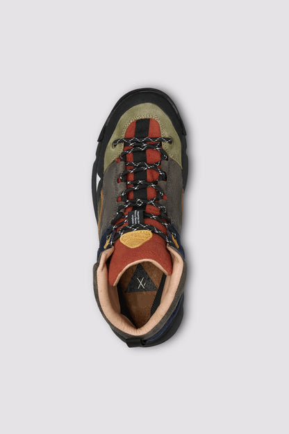 Suede And Technical Fabric Sneakers