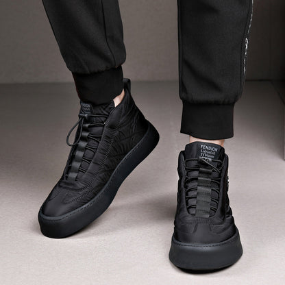 High-top Fleece-lined Casual Shoes