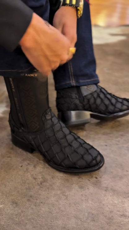 Unique Texture Cowboy Boots