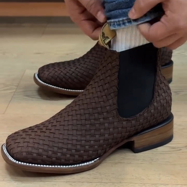 Hand-woven Cowboy Boots