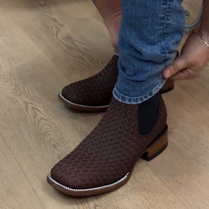 Hand-woven Cowboy Boots