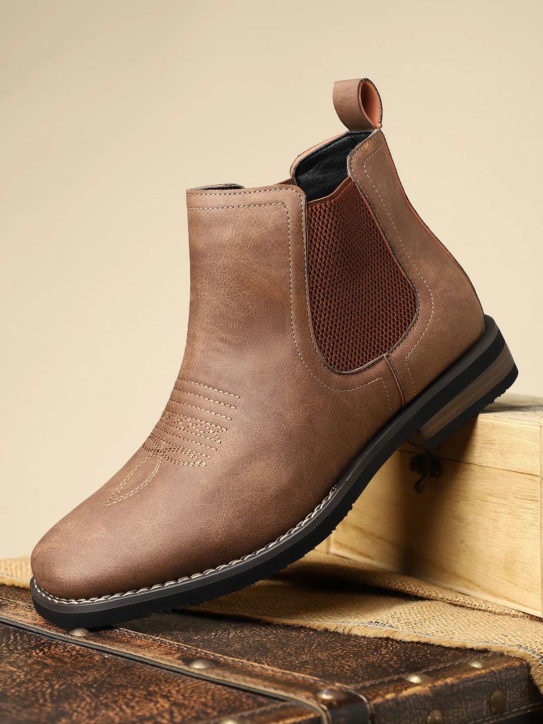 Chelsea Leather Western Boots