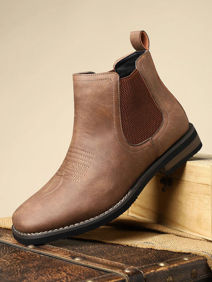 Chelsea Leather Western Boots