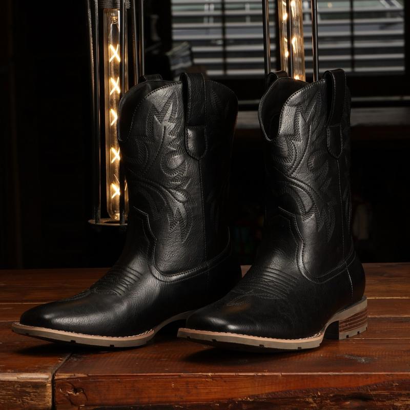 Classic Embroidered Cowboy Country Boots