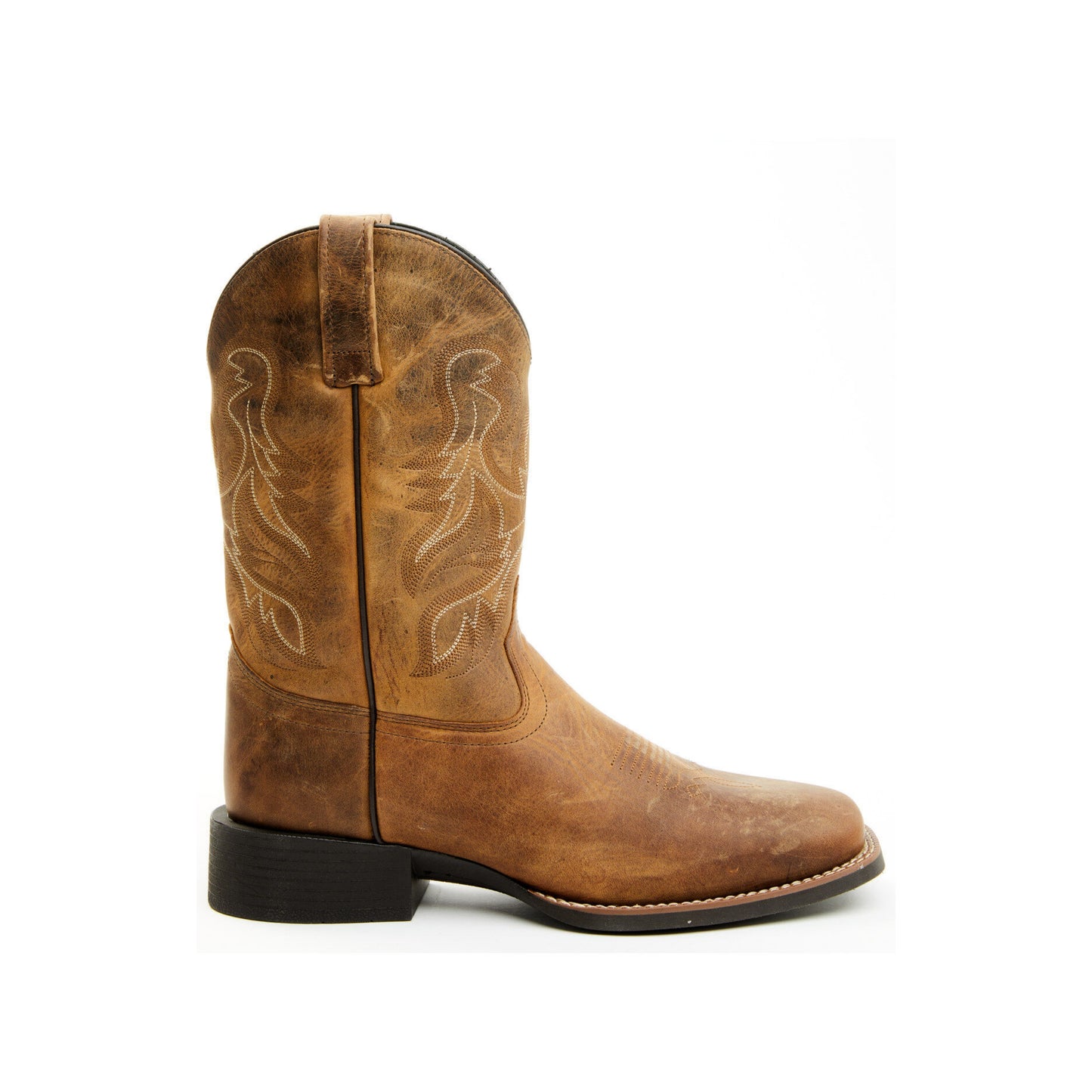 Broad Square Toe Western Boots