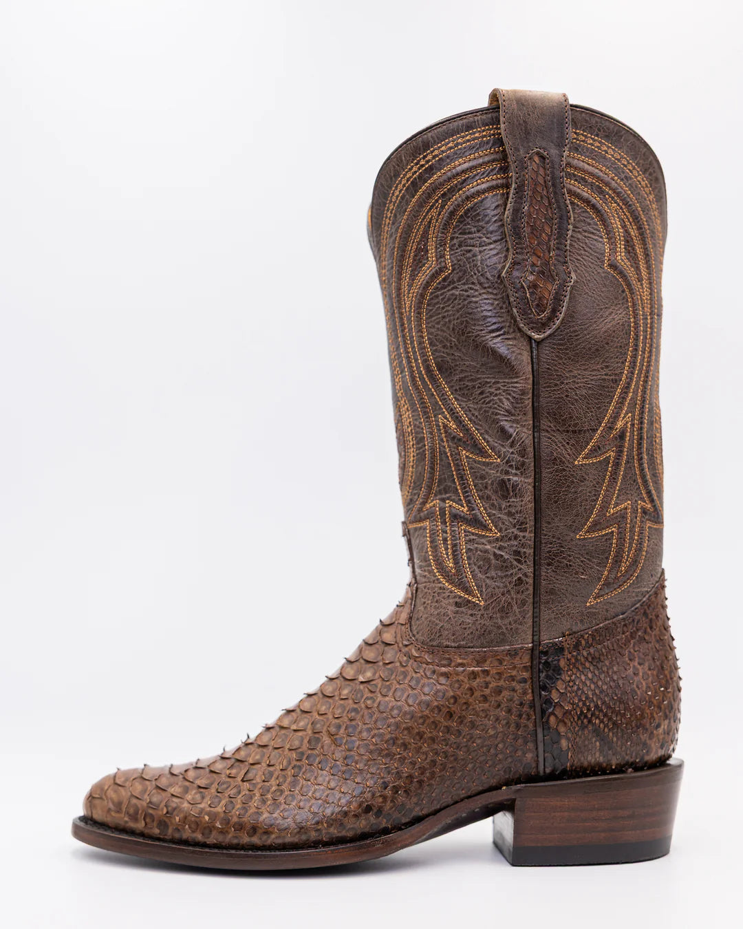 Python Round Toe Cowboy Boots