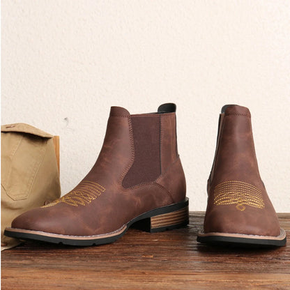 Men's Chelsea Square Toe Cowboy Boots