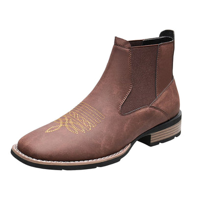 Men's Chelsea Square Toe Cowboy Boots
