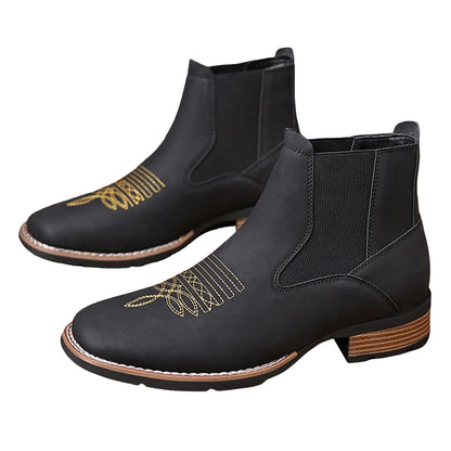 Men's Chelsea Square Toe Cowboy Boots