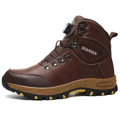 Rotating Button Steel Toe Safety Work Shoes