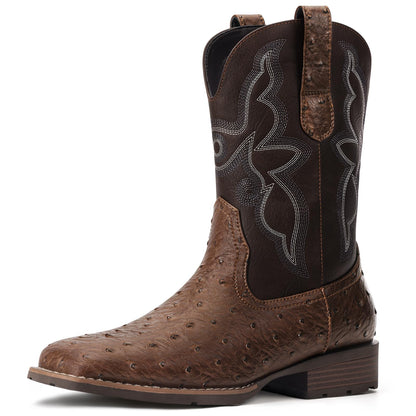 Embroidered Old West Style Cowboy Boots