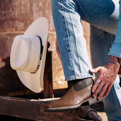 Embroidered Old West Style Cowboy Boots