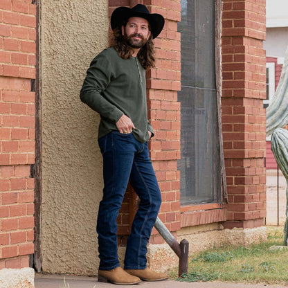 Men's Western Boots With Embroidered