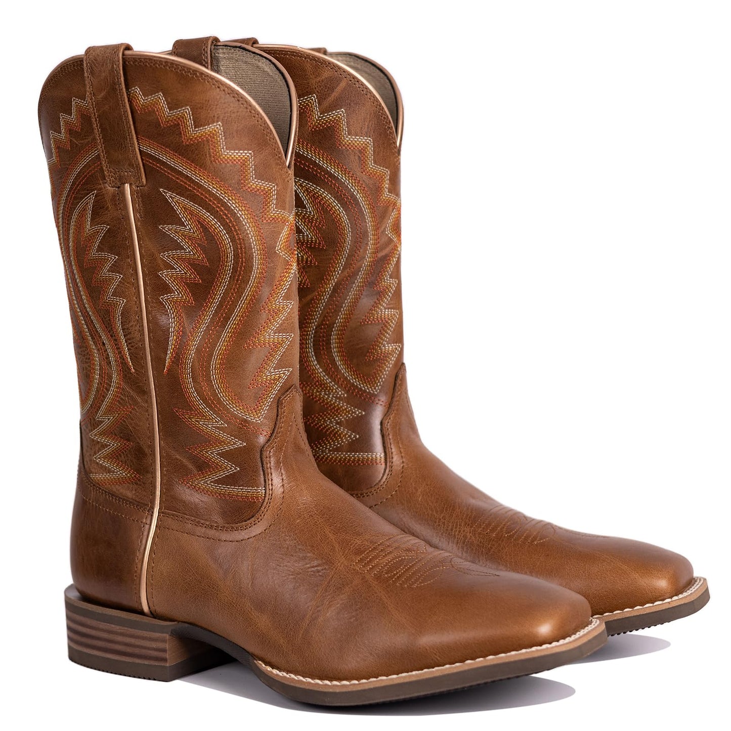 Full Cowhide Leather Western Retro Boot