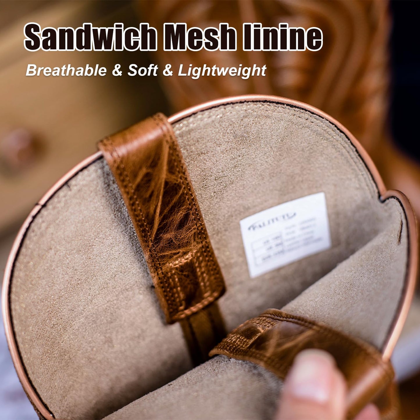 Full Cowhide Leather Western Retro Boot