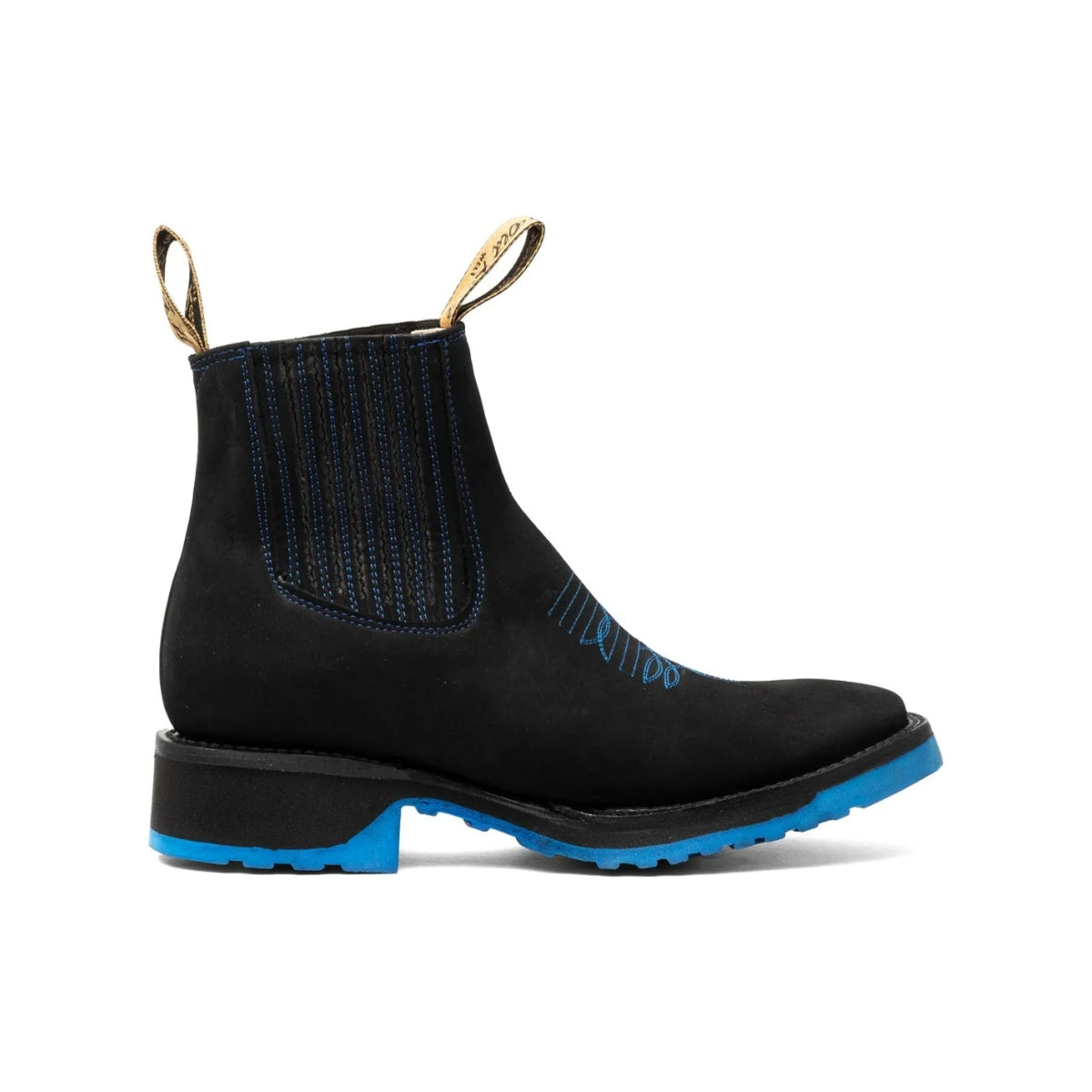Leather Bulldog Cowboy Boot