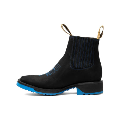 Leather Bulldog Cowboy Boot