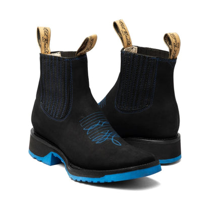 Leather Bulldog Cowboy Boot