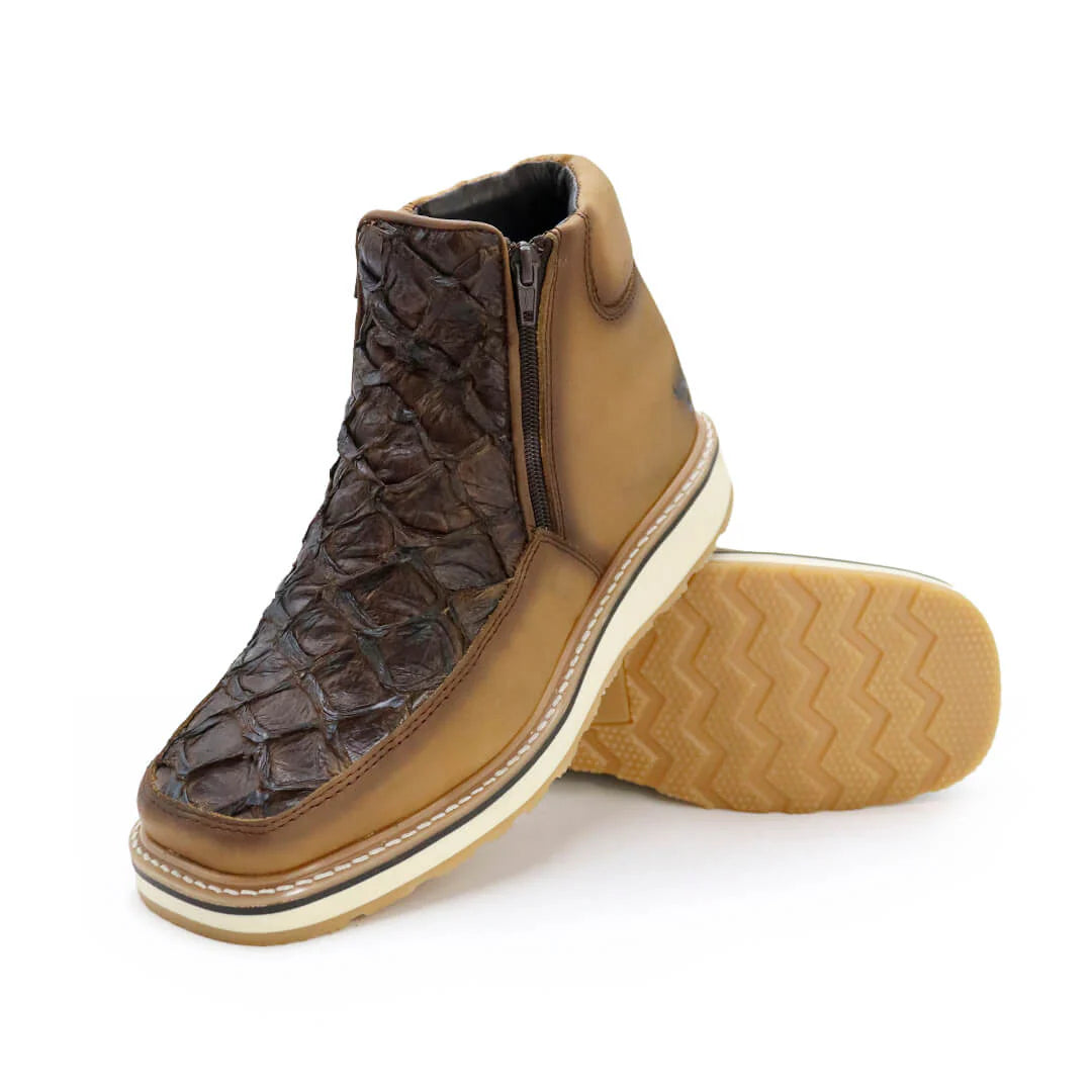 Piraruco Fish Leather Ankle Boots