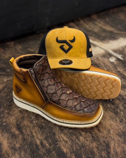 Piraruco Fish Leather Ankle Boots