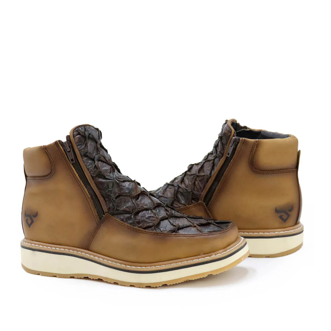 Piraruco Fish Leather Ankle Boots