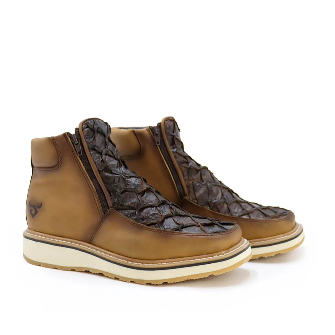 Piraruco Fish Leather Ankle Boots