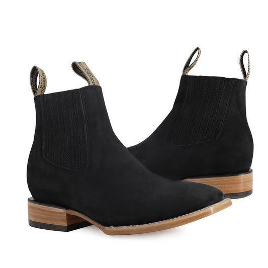 Nubuck Black Boots