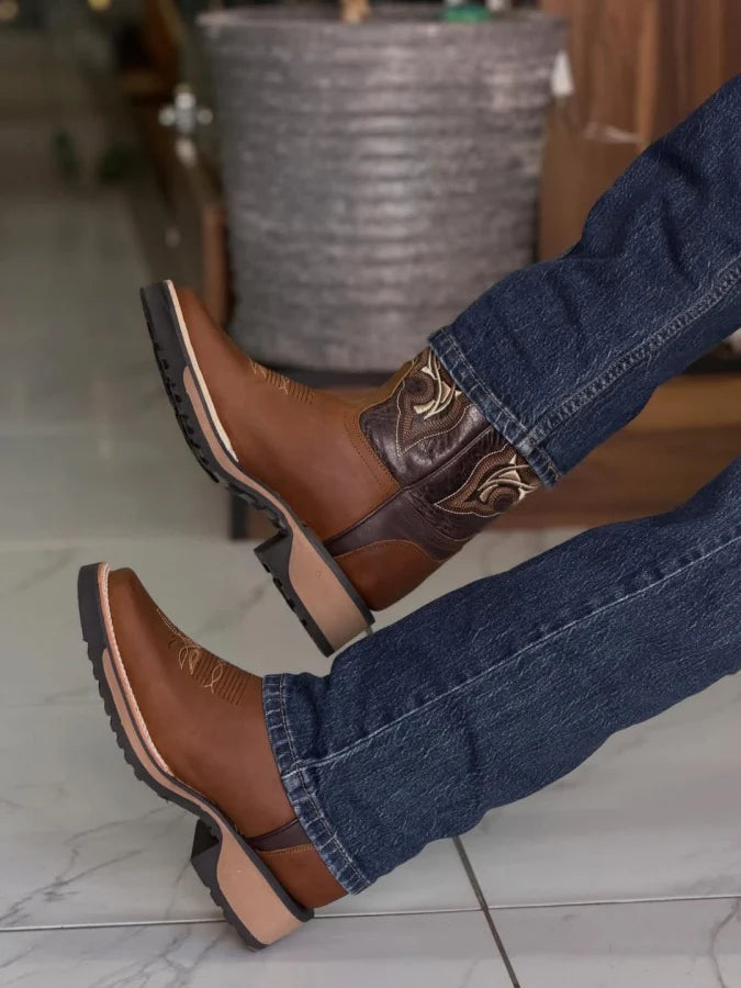 Men's Retro Western Cowboy Boots