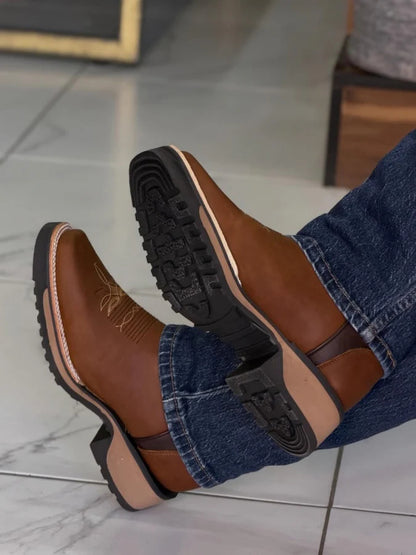 Men's Retro Western Cowboy Boots