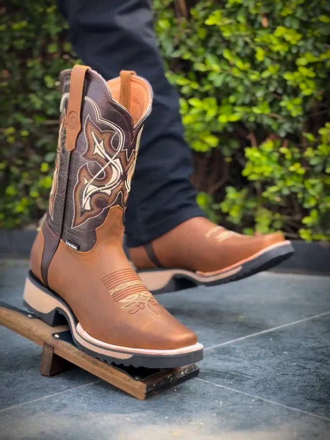 Men's Retro Western Cowboy Boots