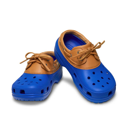 Leather Patchwork Clogs