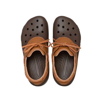 Leather Patchwork Clogs