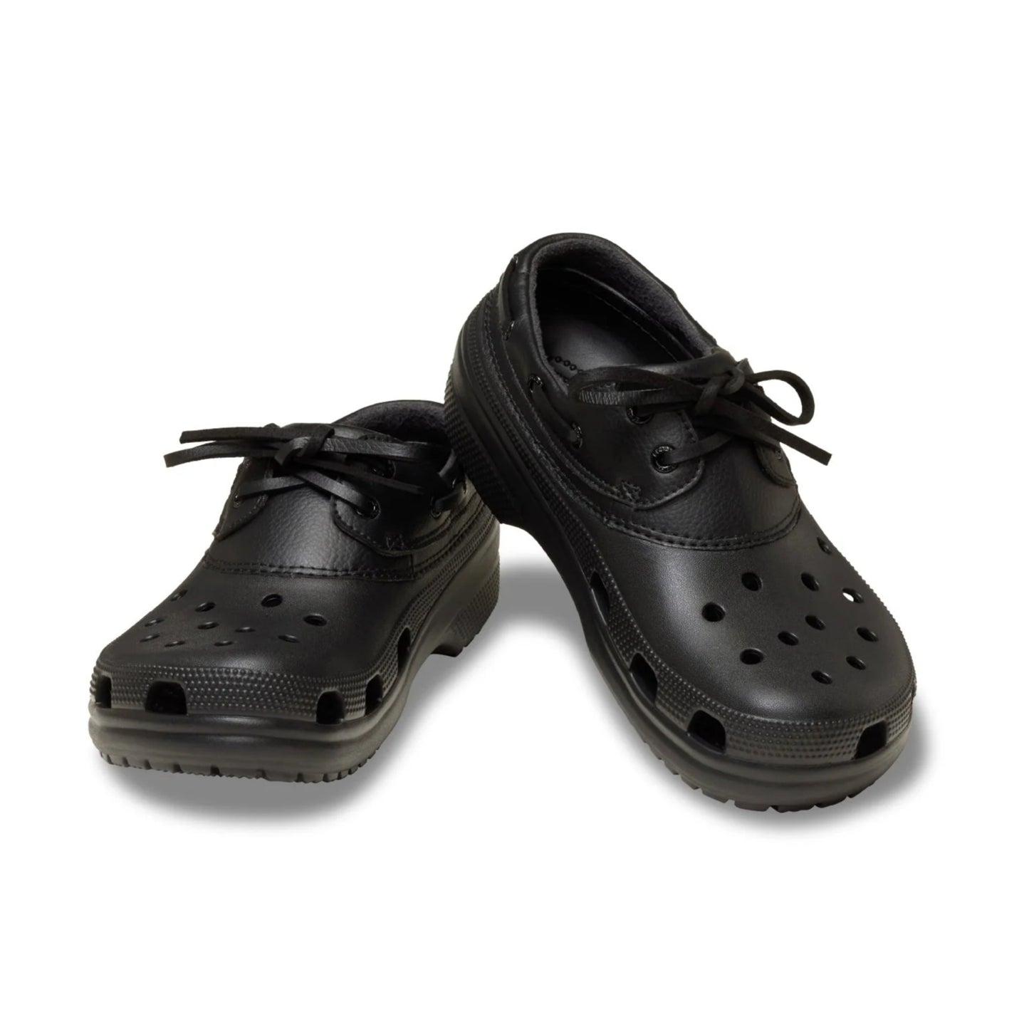 Leather Patchwork Clogs