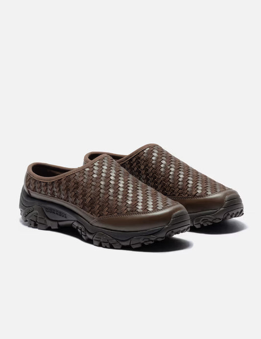 Leather Woven Slide