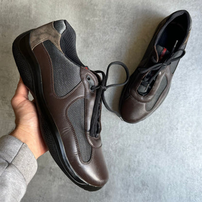 America's Cup Brown Forest Leather Sneakers