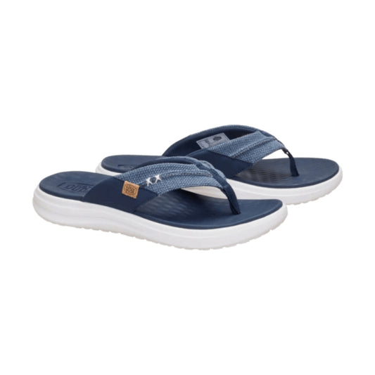 Men's Canvas Braided Flip Flops