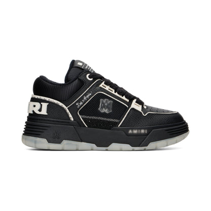 Low-top Mesh And Buffed Leather Sneakers
