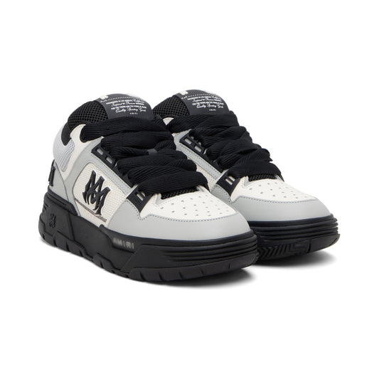 Low-top Mesh And Buffed Leather Sneakers