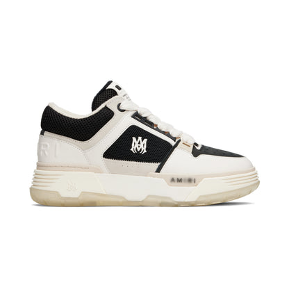 Low-top Mesh And Buffed Leather Sneakers