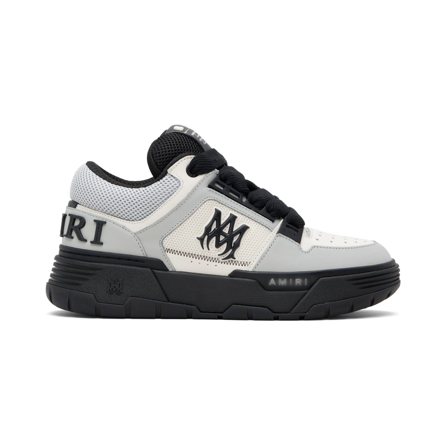 Low-top Mesh And Buffed Leather Sneakers
