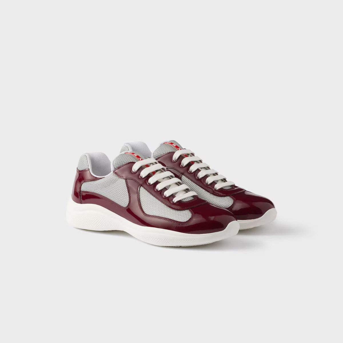 Patent Leather And Technical Fabric Sneakers