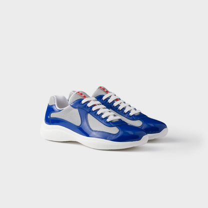Patent Leather And Technical Fabric Sneakers