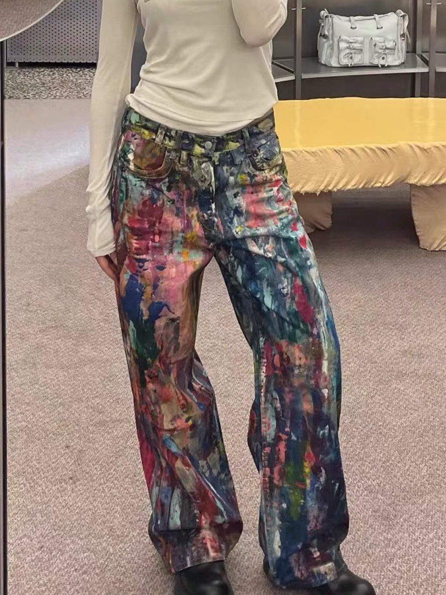 Fab Multi-color Casual Pants