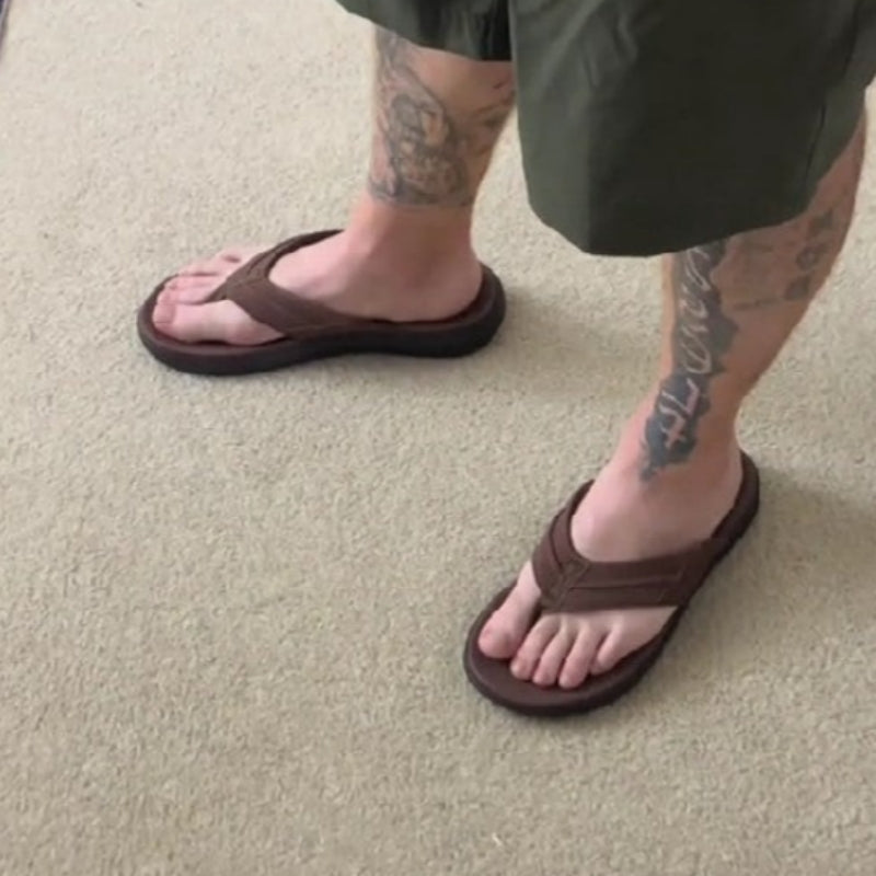 Casual Stylish Brown Beach Flip Flops