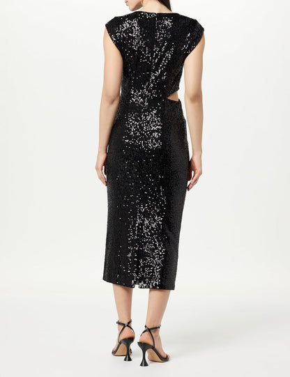 Drop Women's Padma Cutout Sequin Midi Dress